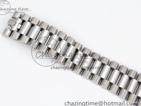 Weight) DayDate Ice JDF Steel 40 904L on SS VR3255 Bracelet Textured Blue President V3 (Gain Dial 0114